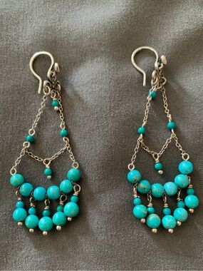 Chan Luu Turquoise Chandelier Earrings